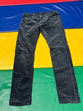 Grey/blue Scotch & Soda Corduroy Straight Leg Pants Ralston 32x32